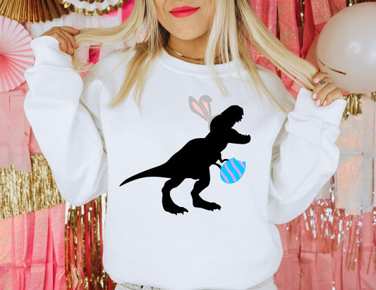 Easter Dinosaur Sweatshirt - Happy Easter Sweatshirt