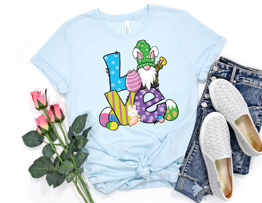 Love Easter Gnome Shirt - Gnome Easter Shirt