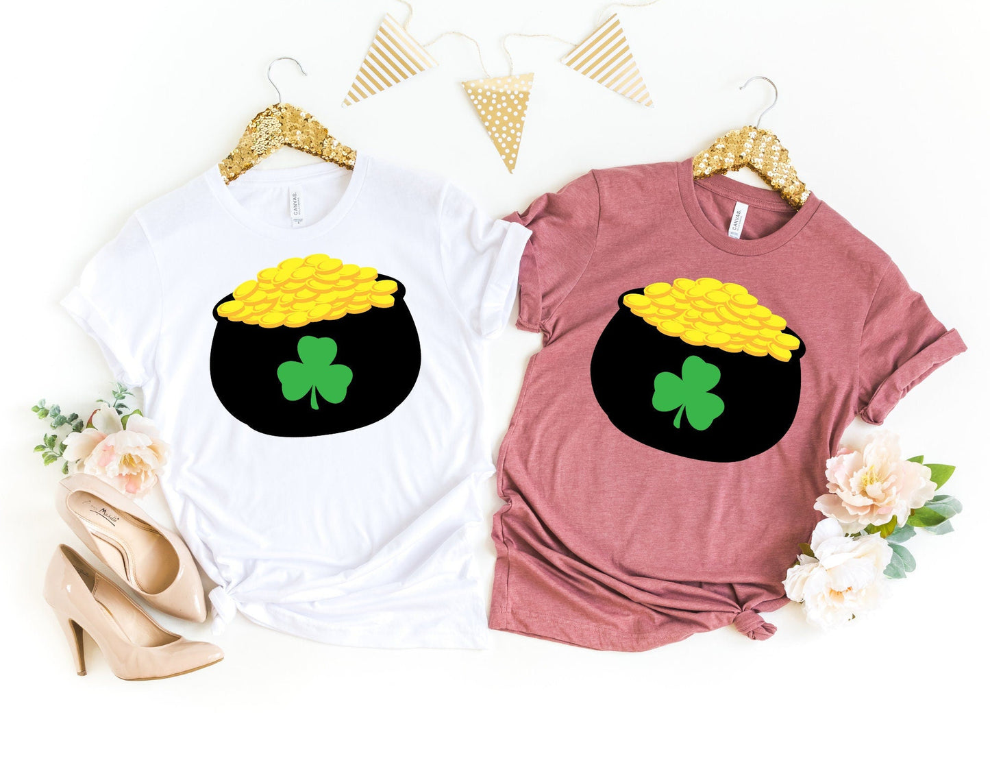 Pot of Gold Shamrock Shirt - St Patricks day Shirt