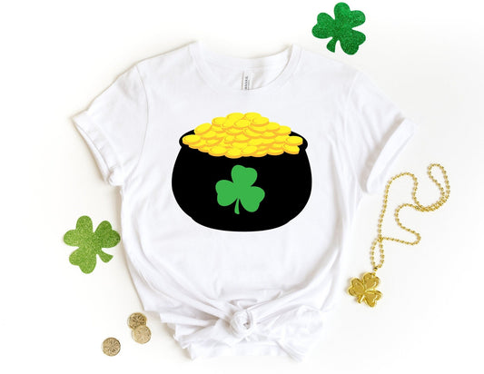 Pot of Gold Shamrock Shirt - St Patricks day Shirt