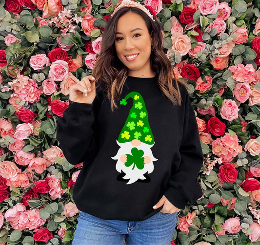 Shamrock Gnome Sweatshirt - St Patrick's Day Sweatshirt