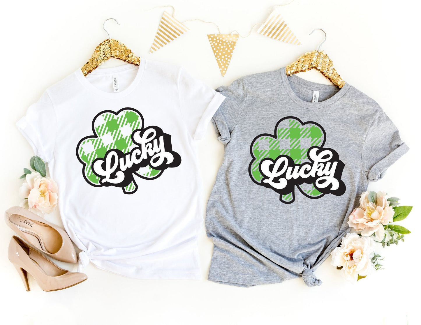 Lucky Plaid Shamrock Shirt - Shamrock St Patricks day Shirt