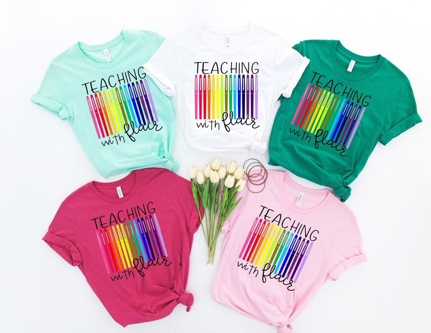 Teaching With Flair Shirt - Teacher Shirt