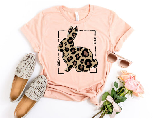 Leopard Bunny Shirt - Easter Shirt