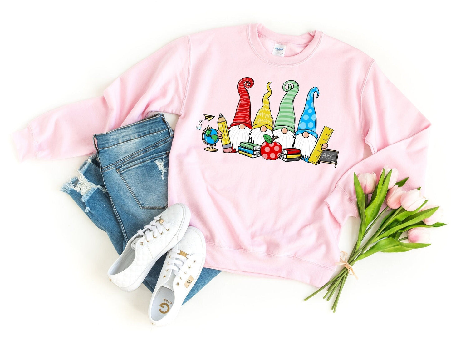 Gnome Teacher Sweatshirt - Teacher Sweatshirt