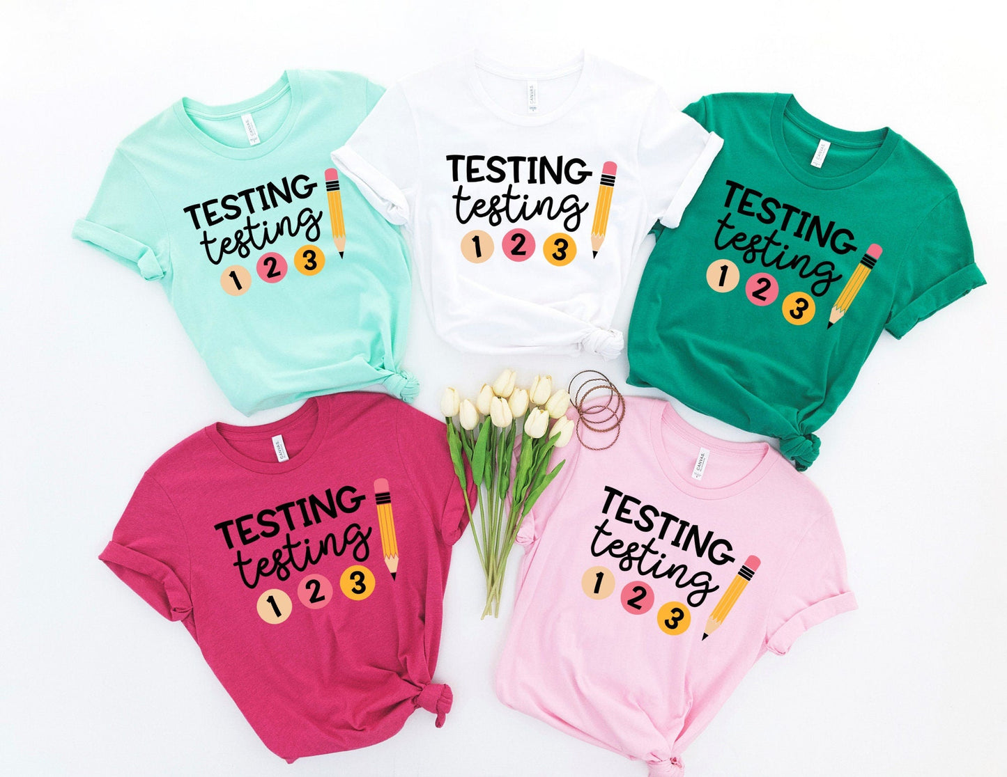 Testing Testing 1 2 3 - Teacher Testing Shirt