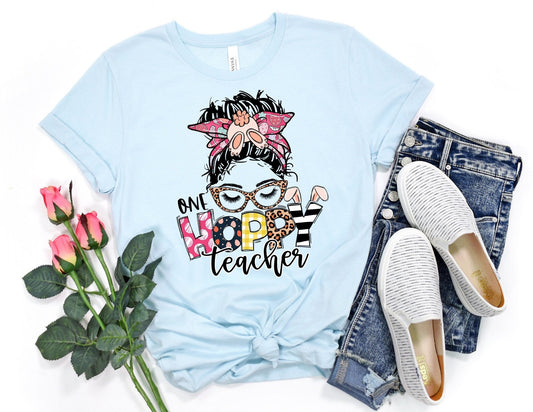 One Hoppy Teacher Shirt - Easter Teacher Shirt