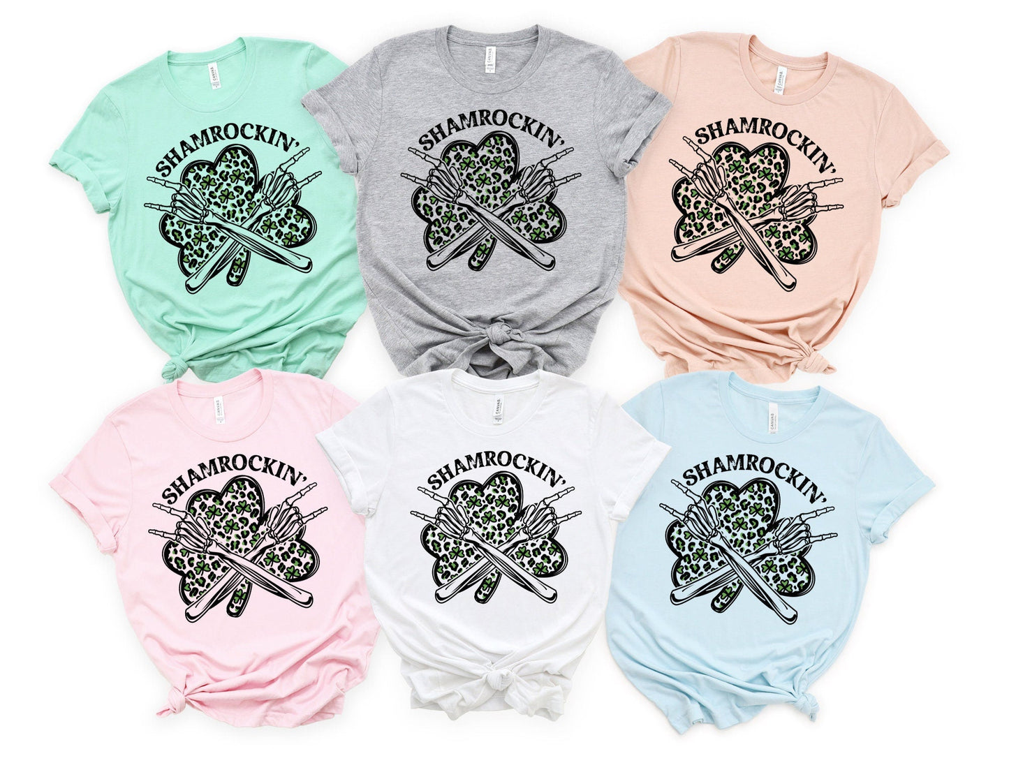 Skeleton Shamrockin Shirt - St Patricks Day Shirt