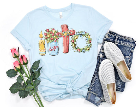 Easter Favorites Shirt, Jesus Shirt, Cute Easter Bunny T-Shirt, Happy Easter, Shirt with Bunnies, Easter Gift, Happy Easter T-Shirt