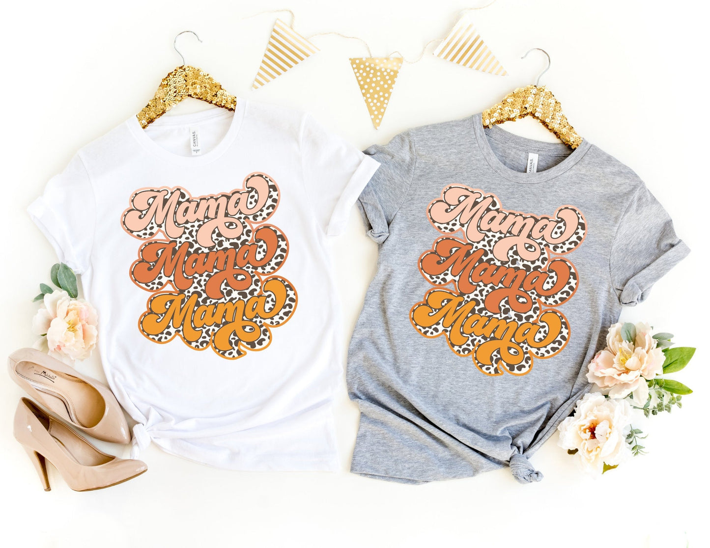 Retro Mama Cowhide Shirt - Mom Shirt