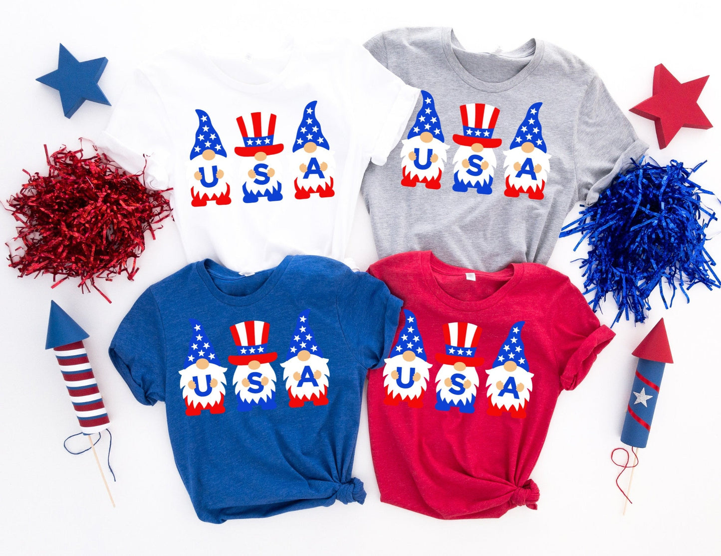 USA Gnome Shirt - 4th of July Shirts