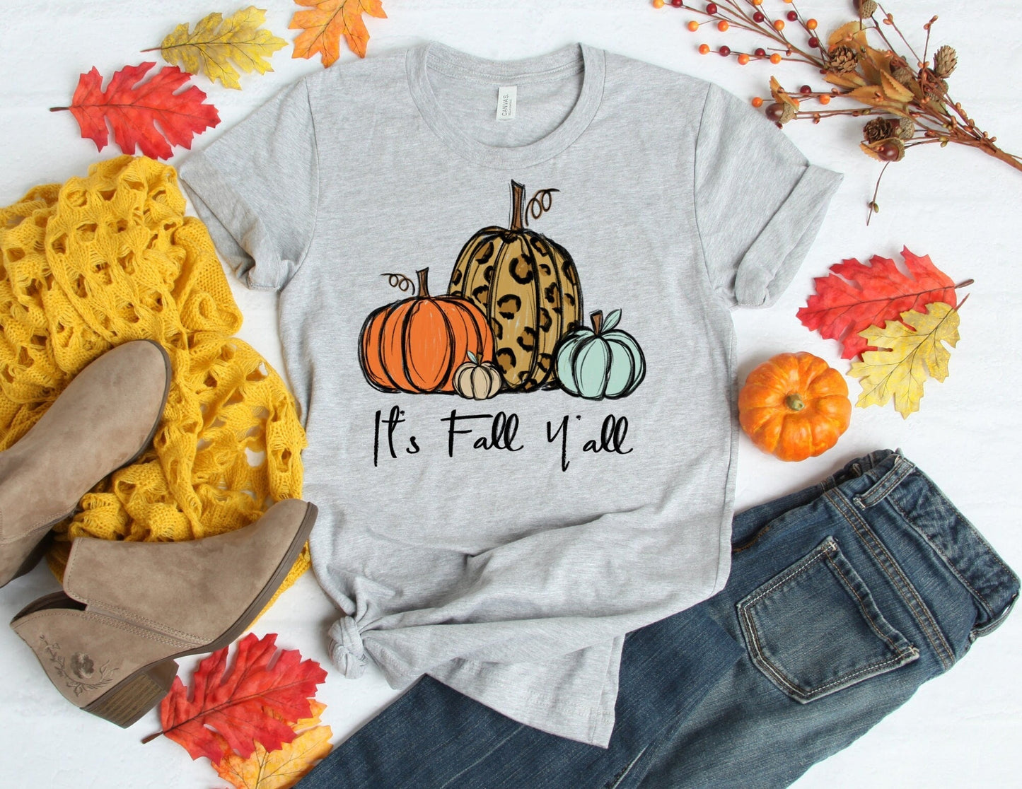 It's Fall Y'all Shirt - Fall Pumpkin Shirt