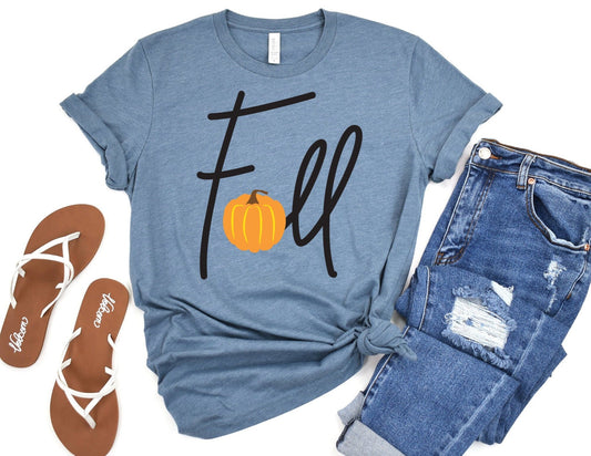 Fall Pumpkin T-Shirt - Thanksgiving Shirt