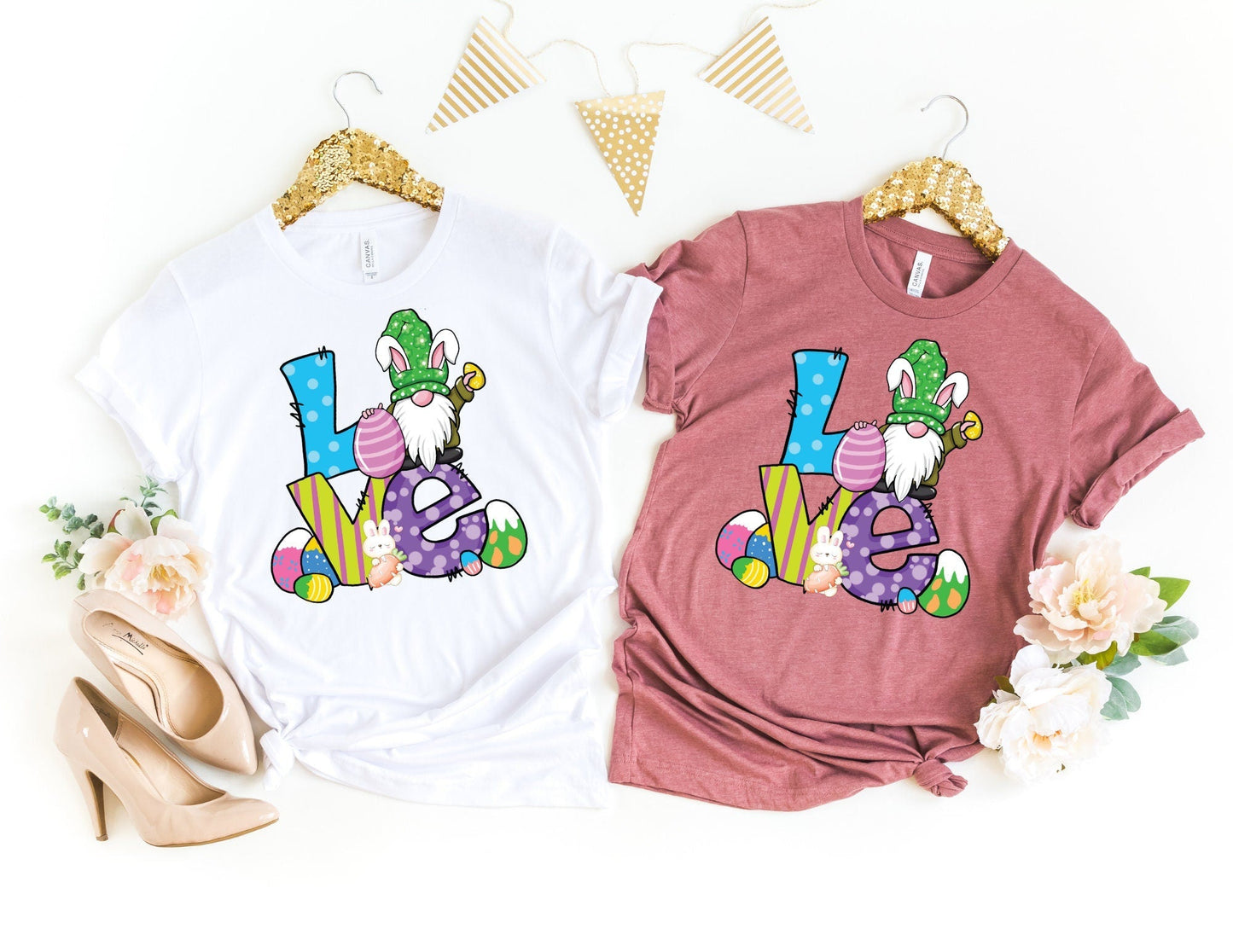 Love Easter Gnome Shirt - Gnome Easter Shirt