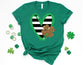 Glitter Shamrock Heart Shirt - St Patricks day Shirt