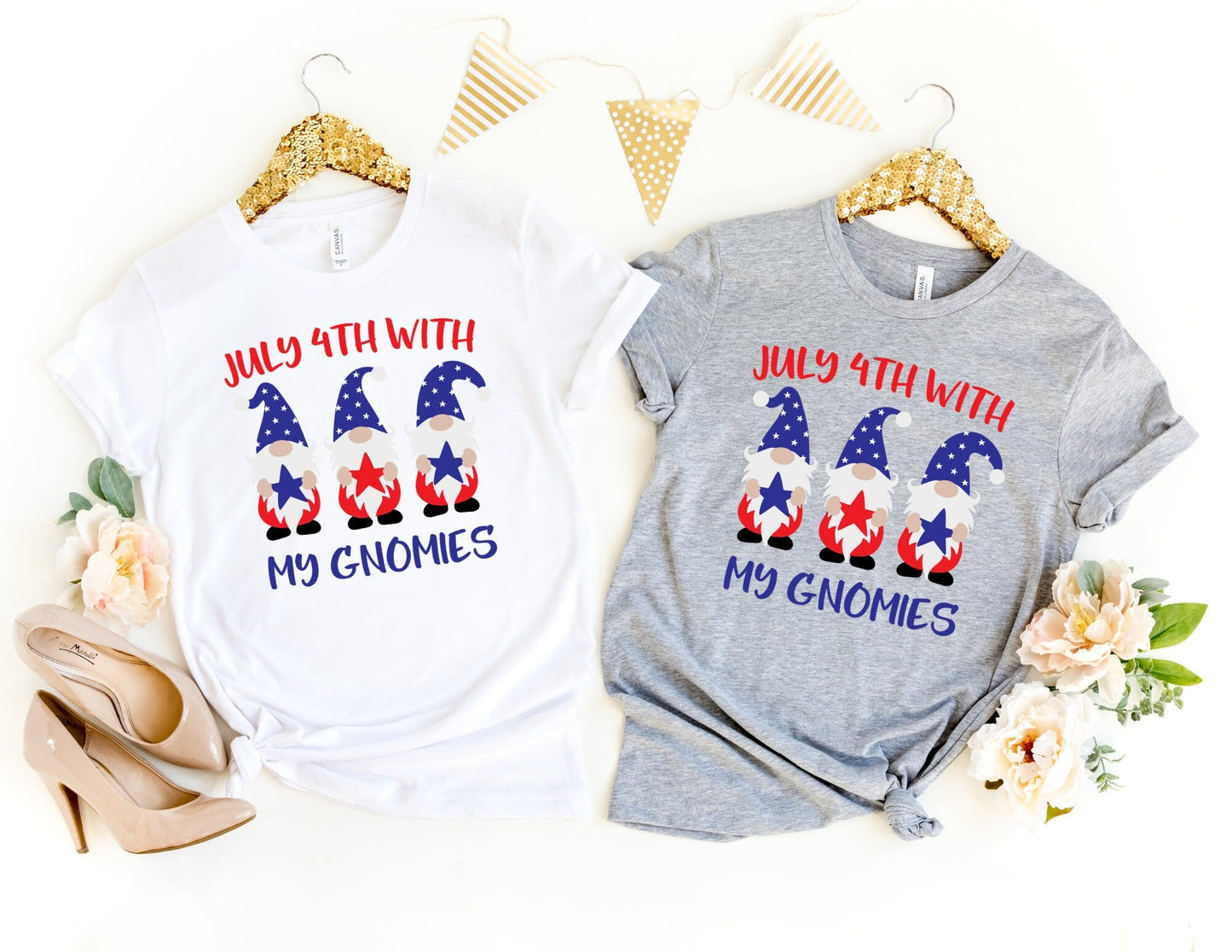 July 4th with my Gnomies Shirt - July 4th Shirt