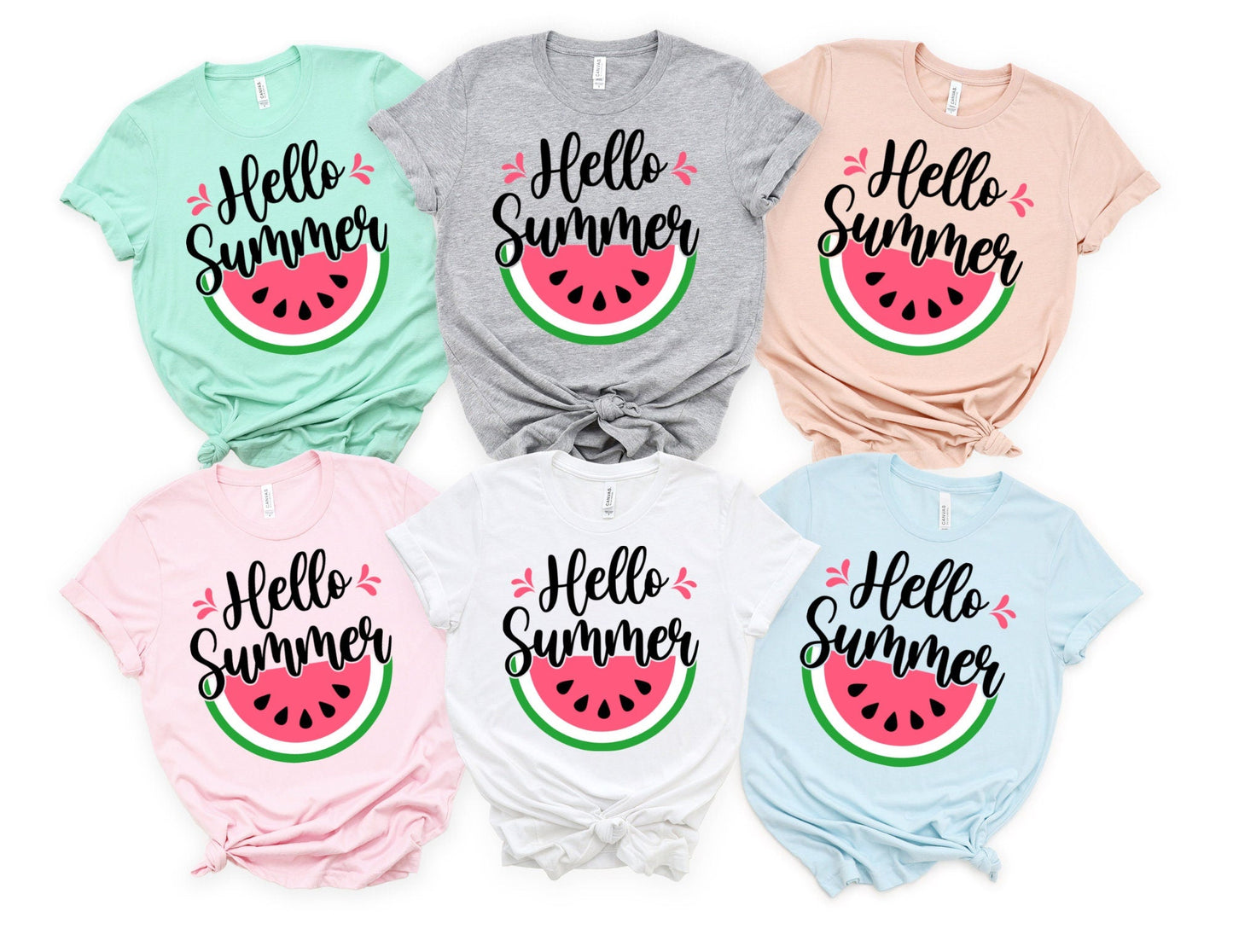 Hello Summer Shirt - Watermelon Shirt